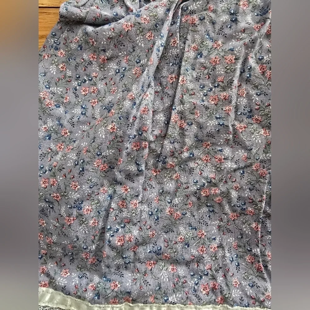 Gunne Sax Jessica Mcclintock Vtg 70s Girls Size 5 Ditsy Floral Peasant Dress